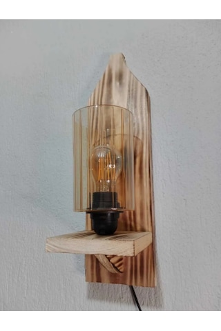 Nostajik Ahşap Aplik Ahşap