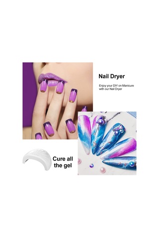 Yifomall U18 Model Beyaz Renkli Akıllı Tırnak Kurutma Makinesi, 3 Fiş Seçeneği İle Hızlı Ve Etkili Kurutma