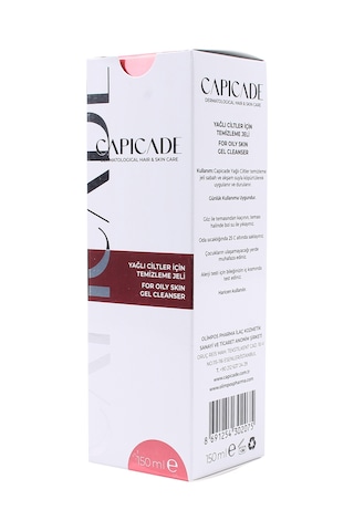 Capicade Yağlı Ciltler İçin Temizleme Jeli 150 ML