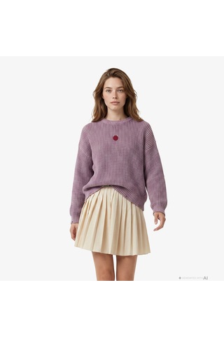 Unıted4 Regular Fit Kadın Bordo Kazak Ruzy 2851846