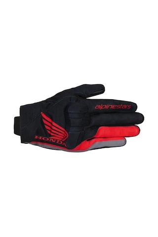 Alpinestars Honda Reef V2 Korumalı Motosiklet Eldiveni Siyah Kırmızı Gri