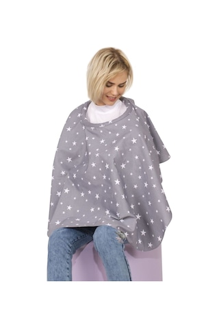 Sevi Bebe Anne Emzirme Örtüsü Önlüğü Art-6280 Gri Yıldız-9081909739216