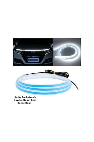 Kaput Kayar Ledi Boydan Beyaz Ledli Açılış Fonksiyonlu 150 cm