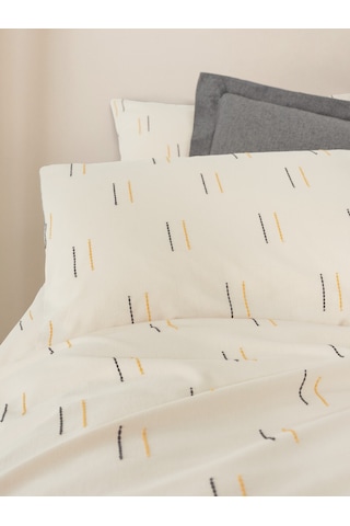 Cotton Box Loopra Çift Kişilik Nevresim Takımı Lura Gri Gri