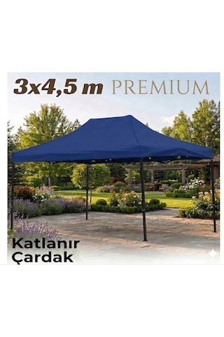 Missidea 3 4,5 Premium Makaslı Katlanır Çardak Mavi