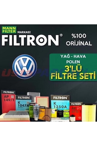 Vw Jetta 1.2 Tsı Mann Filtron Filtre Bakım Seti 2015-2018 Cyv (495301301)