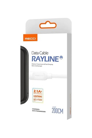 Recci RCL-P200 City of Sky Serisi 2 M Lightning USB-A Data ve Şarj Kablosu
