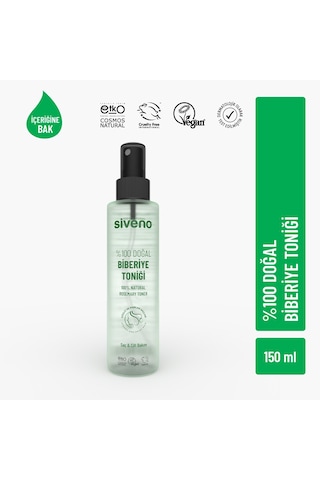 Siveno %100 Doğal Biberiye Suyu Saç Dökülmesi Karşıtı ve Hızlı Saç Uzatma Etkili Saç Toniği 150 ML