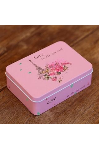 Dikdörtgen Kutu Hediye Kutusu Sevgililer Günü Hediye Kutusu Love İs All You Need Pembe 6 Lı