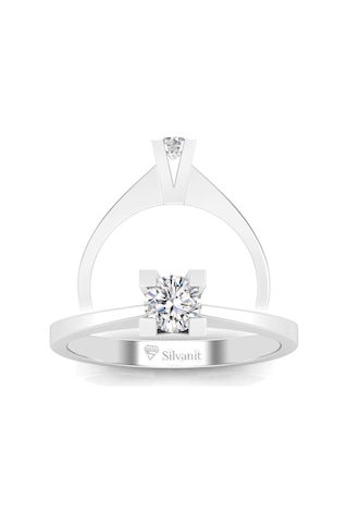 0,30 Karat D Renk Uluslararası Sertifikalı Pırlanta Tektaş Yüzük (464659574)