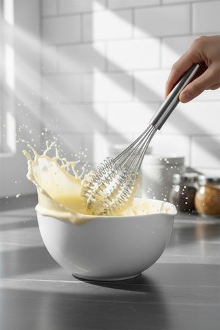 Mien Metal Çırpıcı Seti Pasta Kek Çırpma Teli Tırtıklı Model Diğer