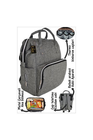 U.S.F Portbebe + Bebek Taşıma Kanguru + Bebek Bakım Çantası 3'lü Set