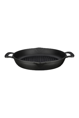 Lava Izgara Tava Döküm Demir 32 Cm Yuvarlak