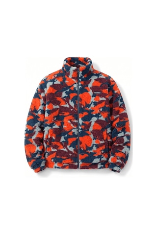 Genius Store Oversize Peluş Erkek İçi Polarlı Tam Fermuarlı Sherpa Sonbahar Kış Kadın Polar Sweatshirt Oversıze-pelus Kırmızı