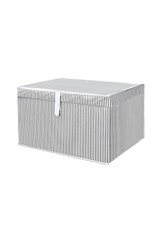 5'li Set Kapaklı Çok Amaçlı Hurç Saklama Kutusu Organizer Maxi 50 X 40 X 30 Cm Gri Gri