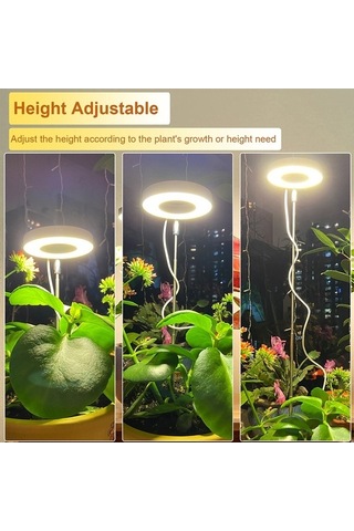 Tongxida 4 Kafa Led Bitki Büyüme Işığı Taklit Güneş Işığı Teleskopik Dolgu Işığı Diğer