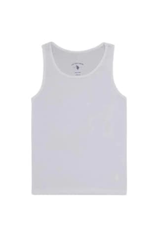 U.S. Polo Assn. U.s. Polo Kız Çocuk Basic Kalın Askılı Atlet 1673 Beyaz Beyaz