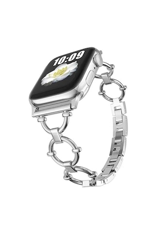 Mobilteam Watch 7 45mm Uyumlu Krd-56 Metal Kordon-gümüş