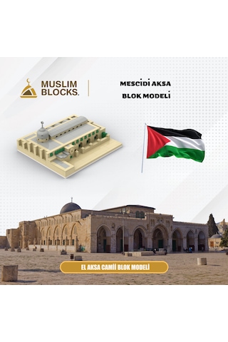 Mescidi Aksa Blok Modeli İslami Yapı Oyuncağı