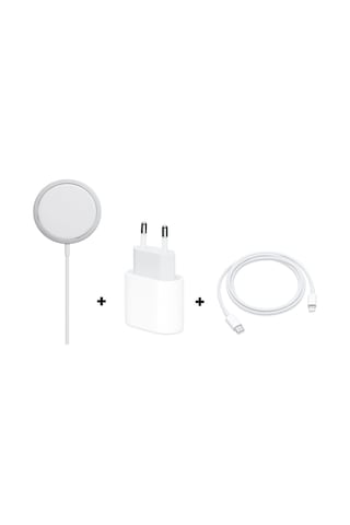 3 In 1 Apple Uyumlu iPhone 12 Serisi Magsafe Şarj Ve 20w Pd Hızlı Şarj Seti