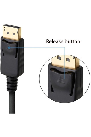 Homyl Displayport - Dp Kablosu 4k 60hz Yüksek Hızlı Video 3m