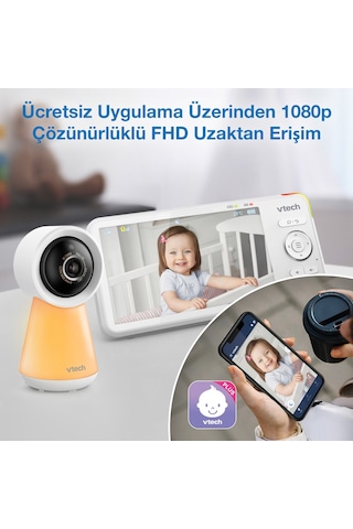 Vtech Uyarlanabilir Gece Lambalı 5 Wi-fi Görüntülü Bebek Monitörü - Rm5756hd
