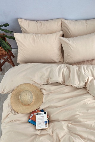 Bonjardinhome Bohem Çift Kişilik Nevresim Takımı Pamuk Krem