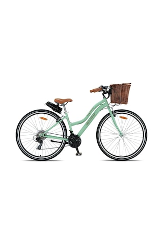 Retro Classic 28 Jant Bisiklet, Shimano 21 Vites, Hasır Sepetli Vintage Şehir Bisikleti Genel