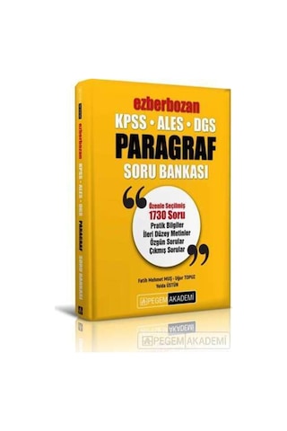 2021 Kpss Ales Dgs Ezberbozan Paragraf Soru Bankası