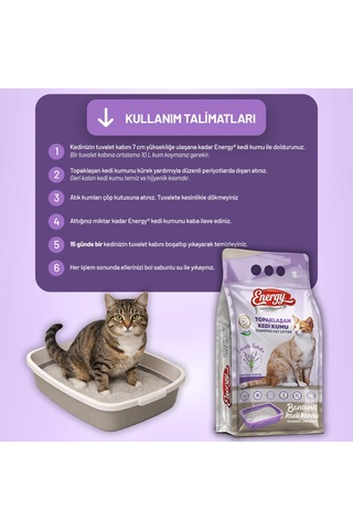 Kedi Kumu Lavanta Kokulu 10 Lt - 2 Adet