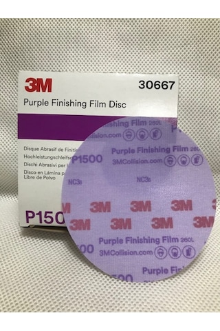 3M 30667 Hookit 1500 Deliksiz Dsik Zımpara 150Mm 1 Ad.