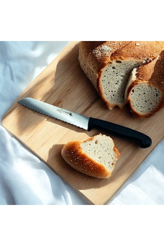 Dişli Ekmek Bıçağı 19 Cm Siyah