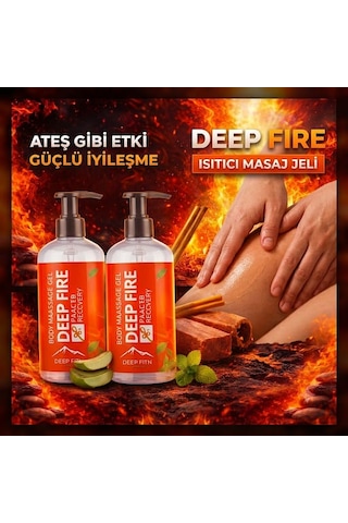 Deep Etkili Isıtıcı Masaj Jeli 100 Ml Kas Ve Eklem Rahatlatıcı Jel İkili