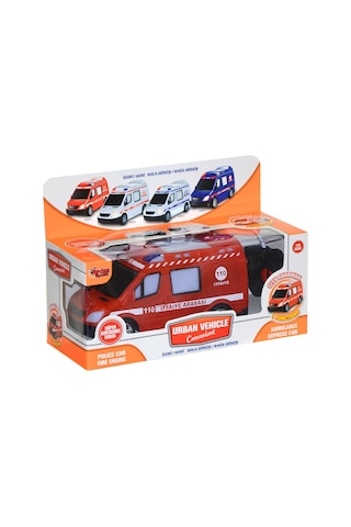 V001-2 V3 V004 Kumandalı Sesli Işıklı Polis Arabası-jandarma-ambulans-itfaiye 1:18-vardem