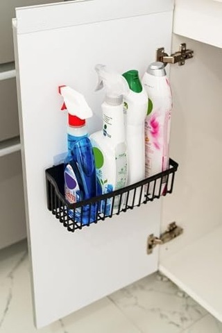 Banyo Rafı 2'li Banyo Düzenleyici Duş Rafı Kanca Askılı Organizer Şampuanlık Plastik Siyah
