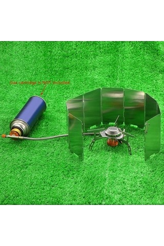 Ulzyvf Ultra Skycity Sırt Seti: Renkli Plakalı Kamp Ocağı, Hafif Gazlı Çanta Cam Çok Renkli