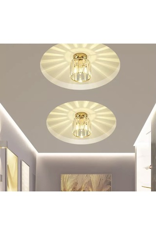 Luna Lighting Luxury Plafonyer Gold Avize 2 Adet LUNAMSLFGD-2 Altın