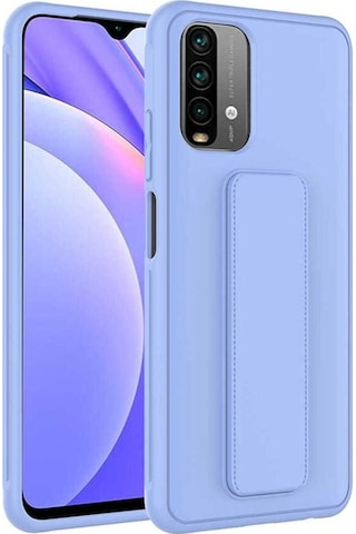 Xiaomi Poco M5s Kılıf Zore Qstand Kapak Lila