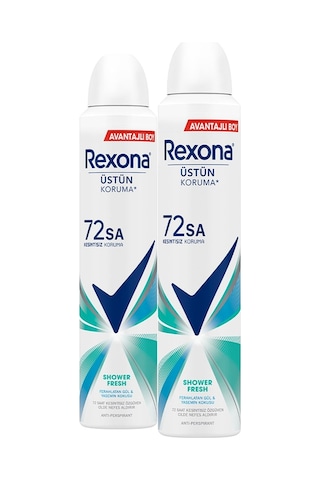 Rexona Shower Fresh 72 Saat Kadın Sprey Deodorant 2 x 200 ML