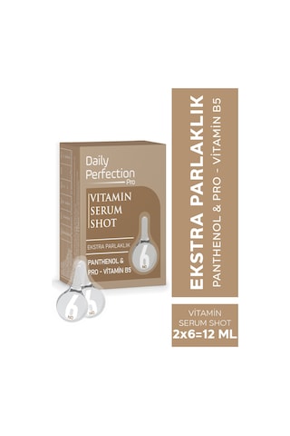Daily Perfection Pro Shot No:6 Ekstra Parlaklık Provitamin Serum 2 x 6 ML