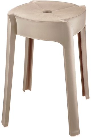 Kahverengi Plastik Kaymaz Tabure