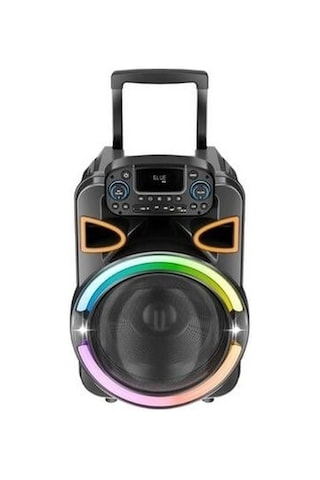 Hzl Acs-2 30w 12 İnch Hoparlörlü Mikrofonlu, Rgb Işıklı Sd Kart Usb Parti Ve Karaoke Bluetooth Speaker