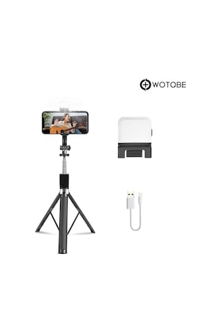 7 Kademeli 360 Derece Ayarlanabilir 1.70 Metre Kumandalı Kamera Sabitleyici Tripod