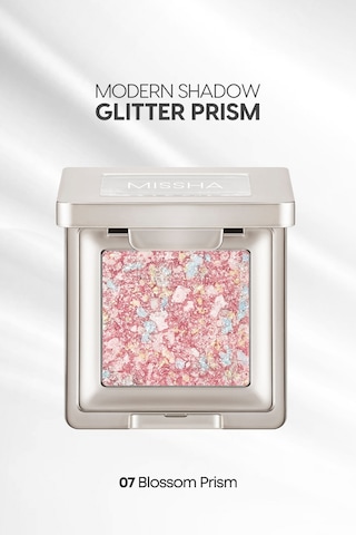Missha Topaklanmayan El Yapımı Holografik Simli Far Modern Shadow Glitter Prism No.07 Blossom Prism