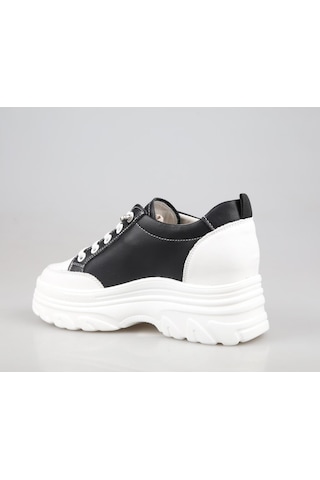 Guja 25y361 Dolgu Topuk Siyah Kadın Sneakers Siyah