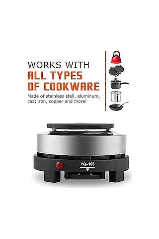 220v 500w Mini Elektrikli Sıcak Plaka, Taşınabilir Sıcak Plaka, Elektrikli Sıcak Plaka Isıtıcısı, Ofis Ve Mutfak İçin Taşınabilir Mini Ev Tipi Sıcak Plaka Ab Fişi