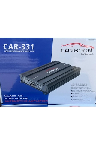 Carmon Carboon Car-331 4 Kanal Oto Anfi 4000 Waat