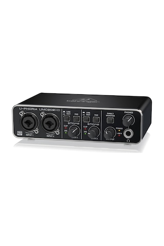 Behringer Umc202Hd Midas Pre.2X2. 24 Bit / 192 Khz Usb Ses Kartı