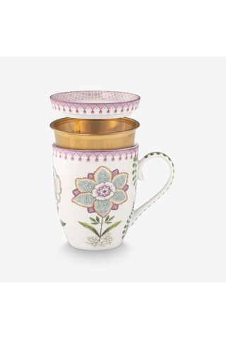 Mor Porselen Çay Fincan Seti 350 Ml