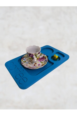 Ahşap Boyalı-vernikli Kahve Sunumluk 6 Adet